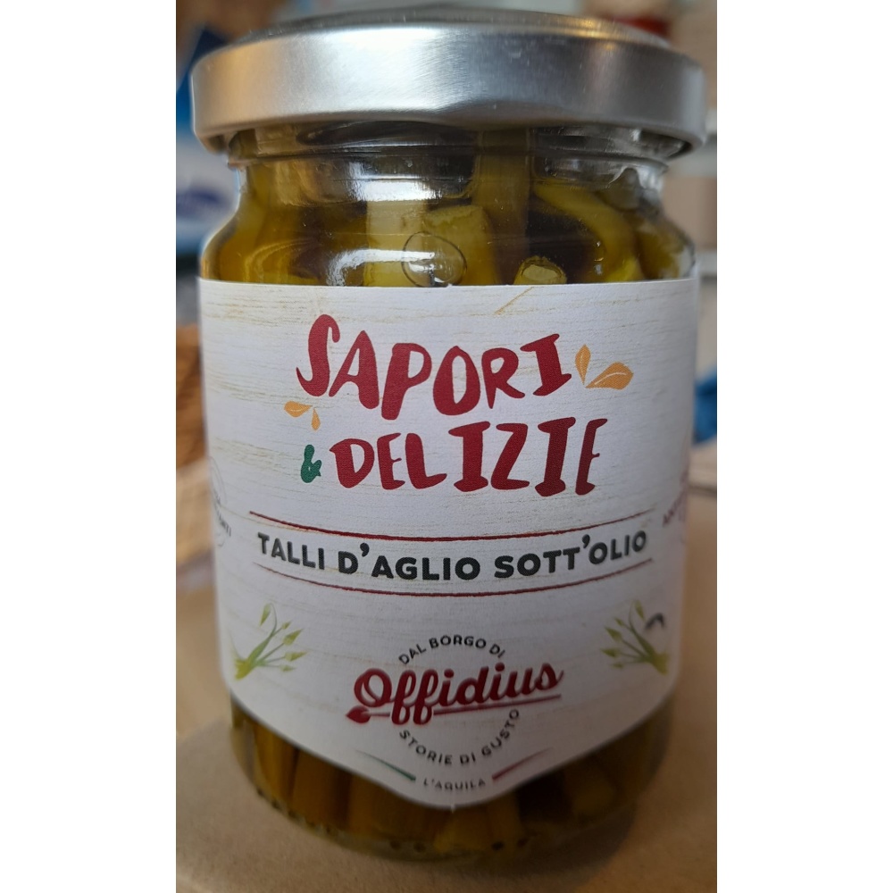 "Offidius"Sapori&Delizie Talli d'aglio sott'olio gr.130