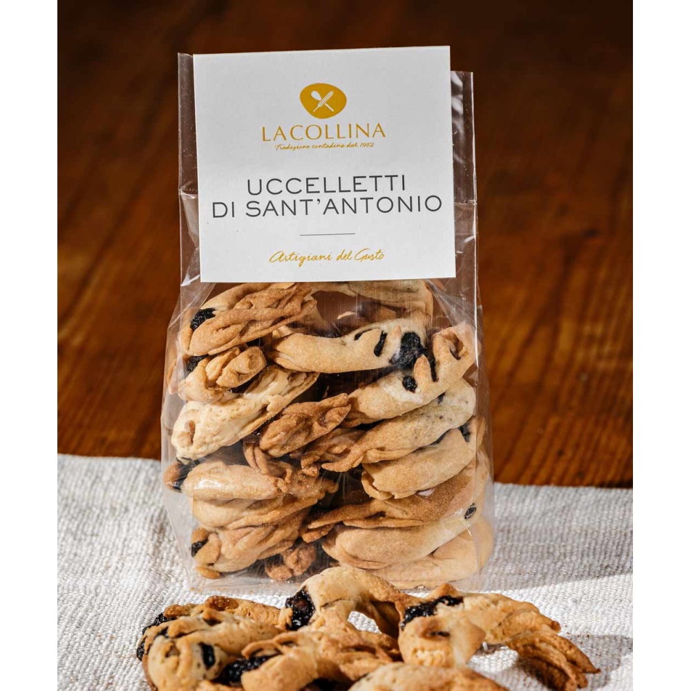 LA COLLINA-UCCELLETTI DI SANT’ANTONIO ARTIGIANALI 200 GR (SENZA LIEVITO E UOVA)