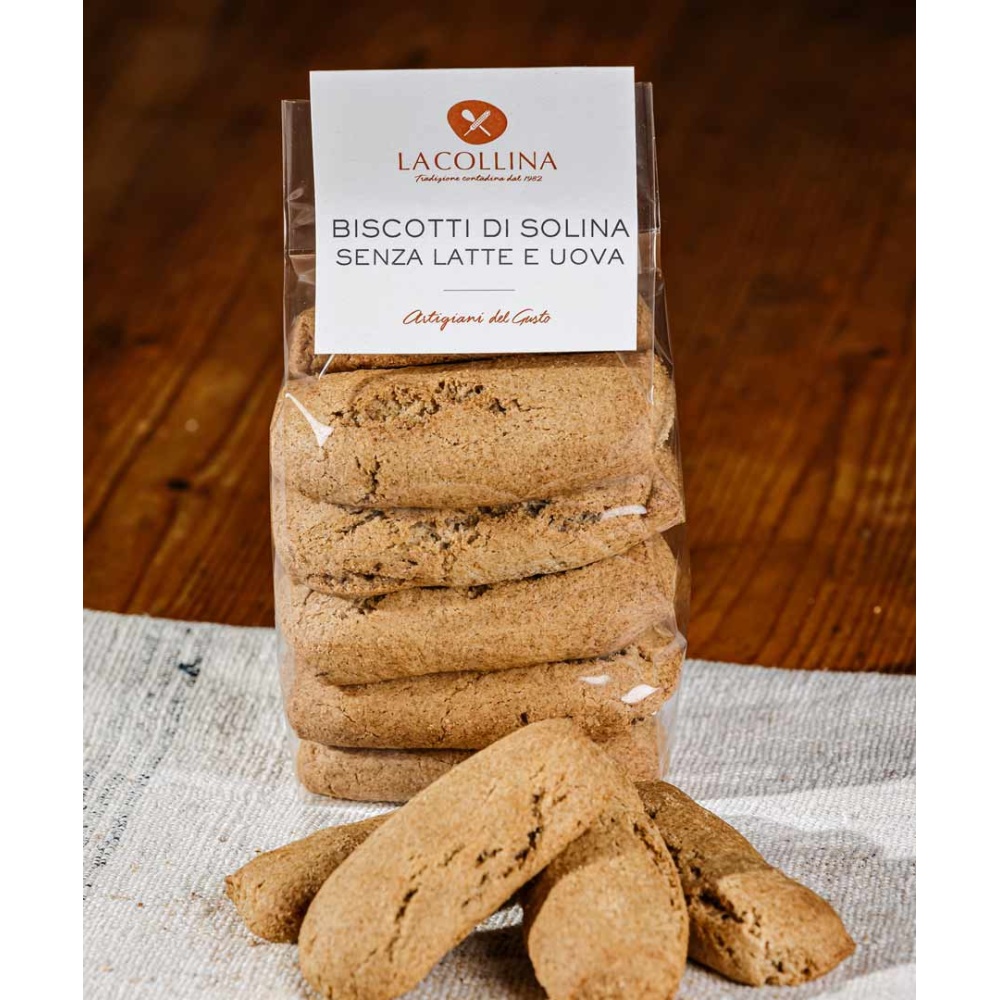 LA COLLINA-BISCOTTI ARTIGIANALI SENZA LATTE E UOVA DI SOLINA 320 GR.