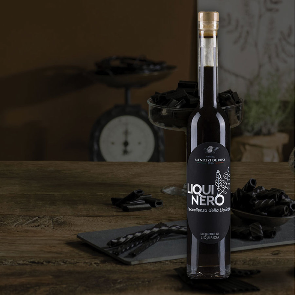 Menozzi-LIQUINERO Liquore di Liquirizia pura 70cl. - immagine 3