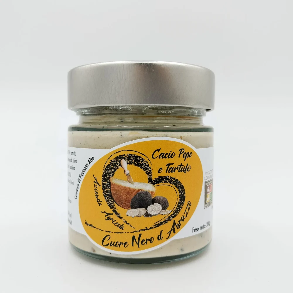 Cuore Nero D'Abruzzo-Salsa Cacio Pepe e Tartufo Nero Estivo